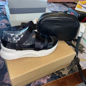 Brand new Ugg Sandal size 9 and purse set